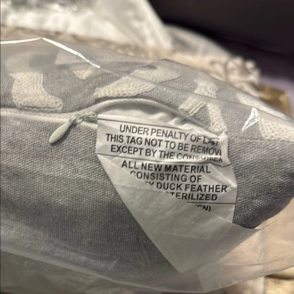 Levtex Home Gray Feather Filled    Decorative Pillow